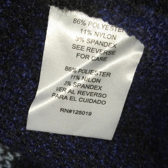 Joseph A Ombré Grid Knit Cardigan Sweater Jacket - Picture 8 of 8